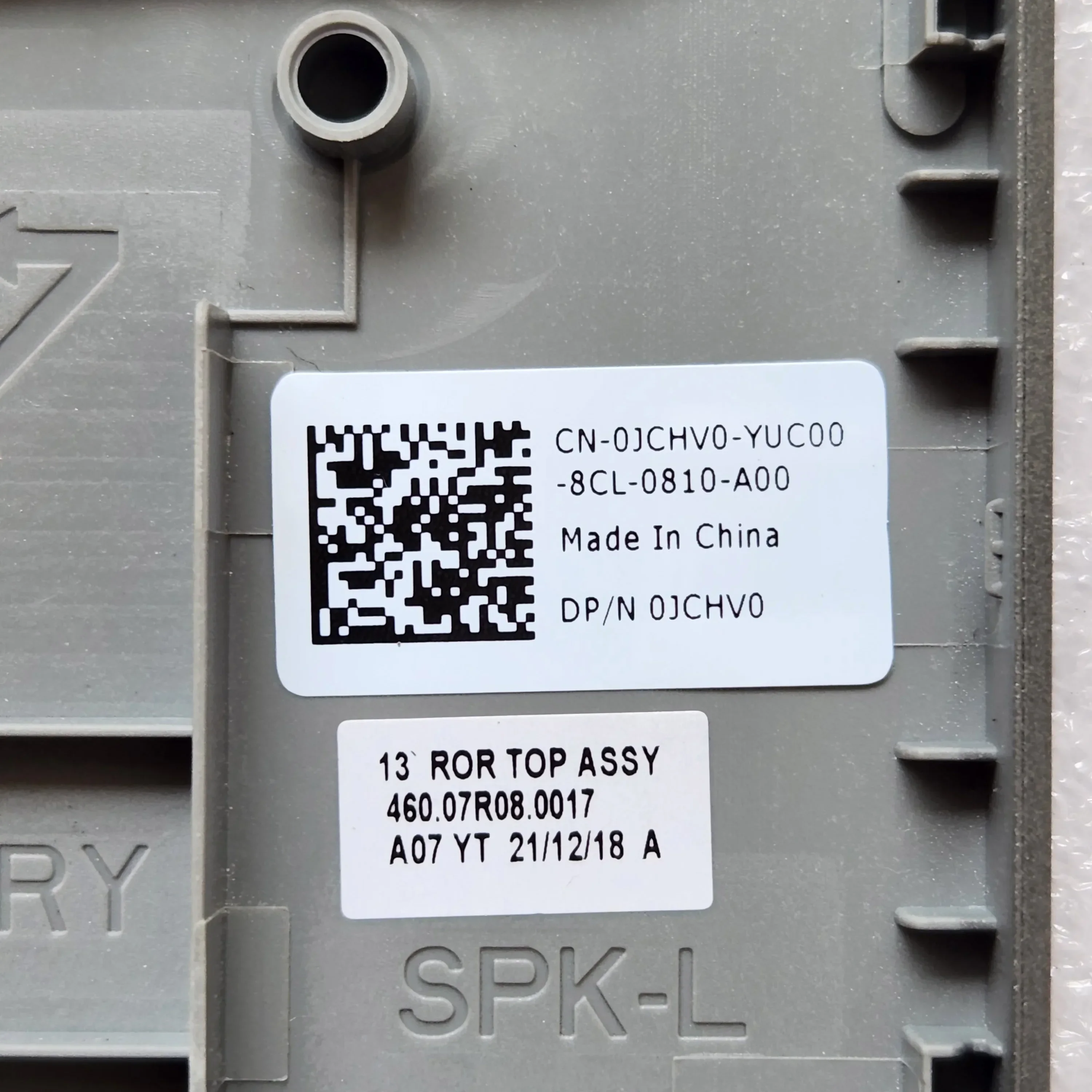 New Original Laptop Palmrest English US Latin For Inspiron 13 5368 5378 5379 keyboard P69G with Backlit Upper Case 0JCHV0 - Image 5