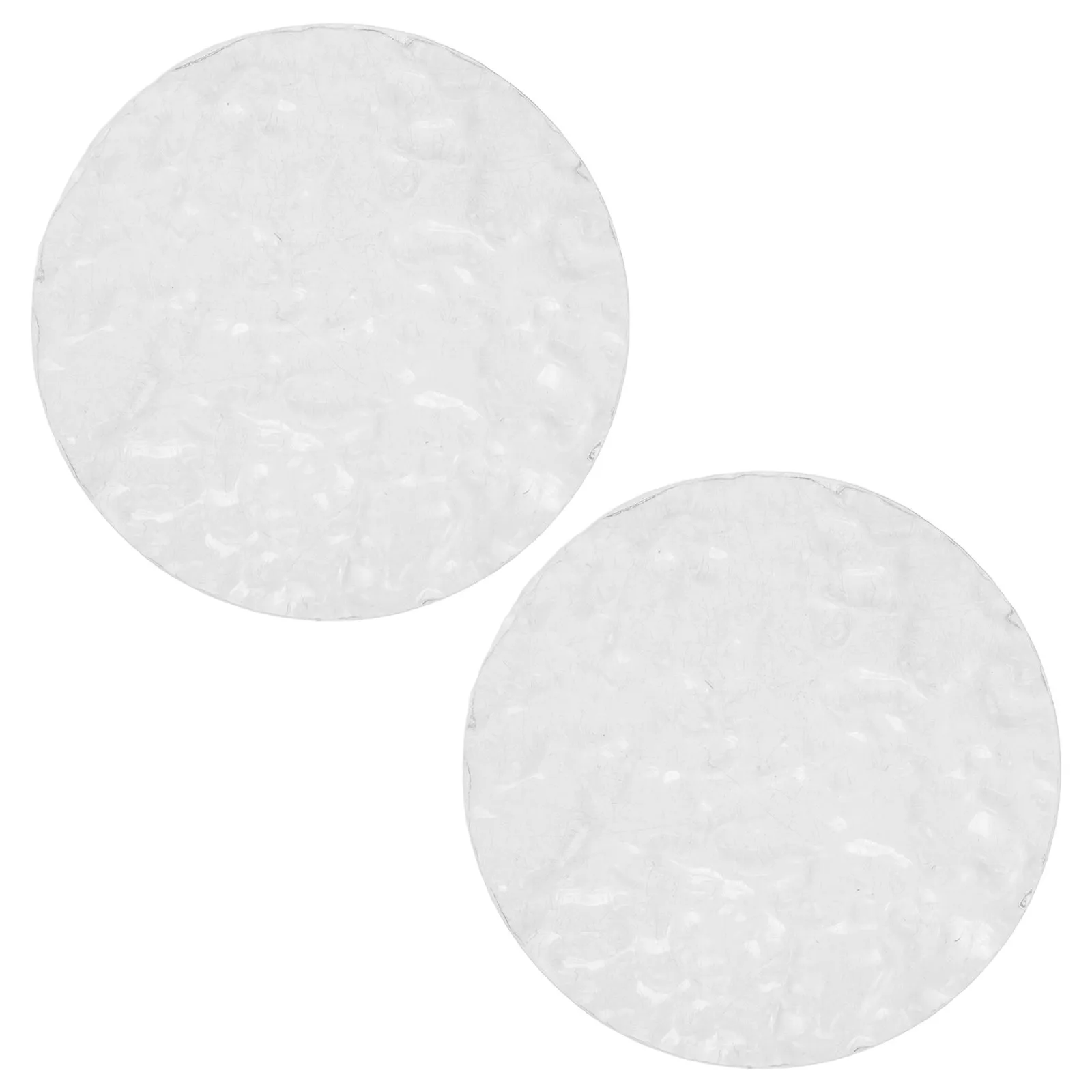 

2Pcs Acrylic Jewelry Tray Clear Round Textured Jewelry Organizer Earrings Necklaces Vanity Decorative Tray for Countertop