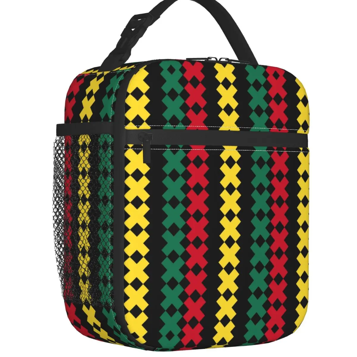 Ajax Bob Marley Football Insulated Lunch Bag for Camping Travel Three Birds Waterproof Cooler Thermal Lunch Box Women Children