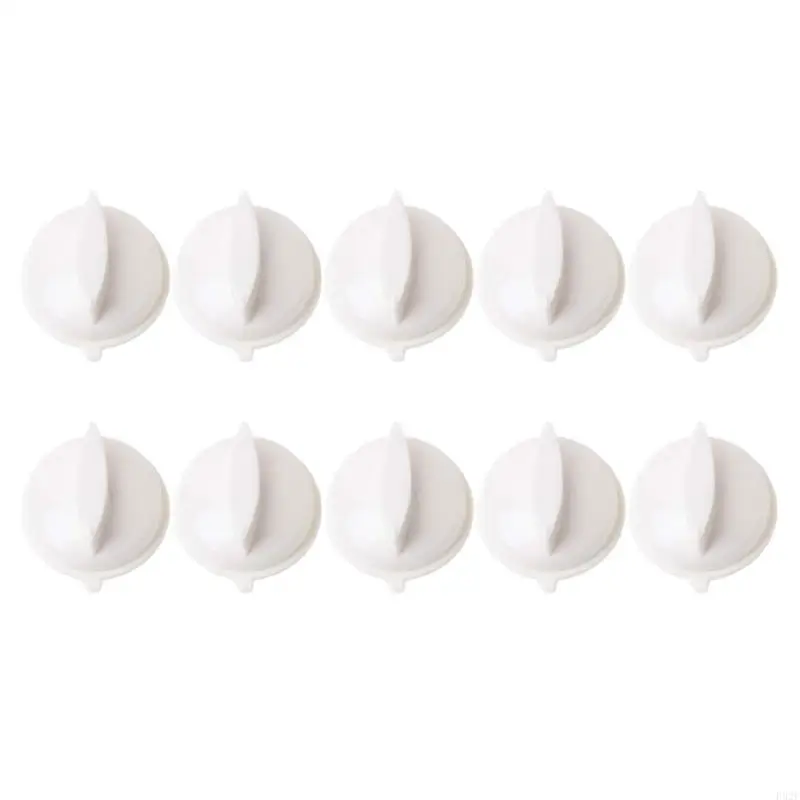 Pack F92F 10 boutons bouton en plastique D boucles trous en forme bouton remplacement bouton d'interrupteur