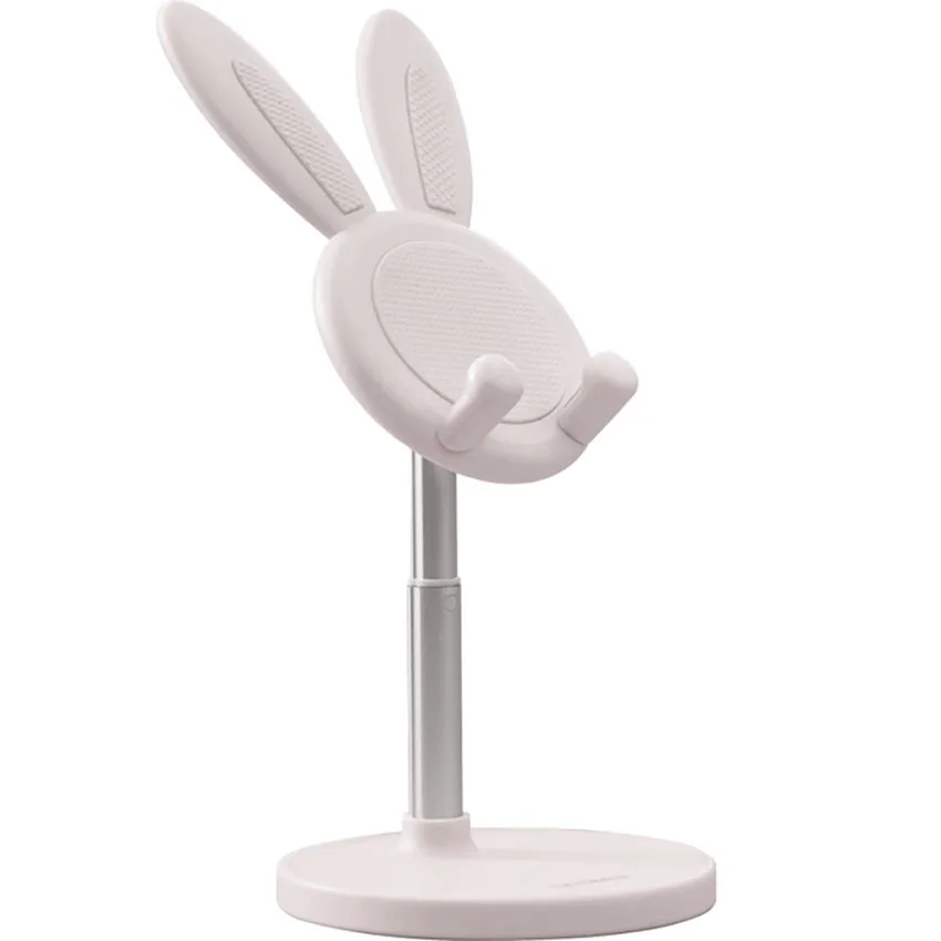 Cartoon Rabbit Sytle Adjustable Desk Phone Holder Mobile Phone Stand Support for Universal Phone Tablet Desktop Ornament Bracket