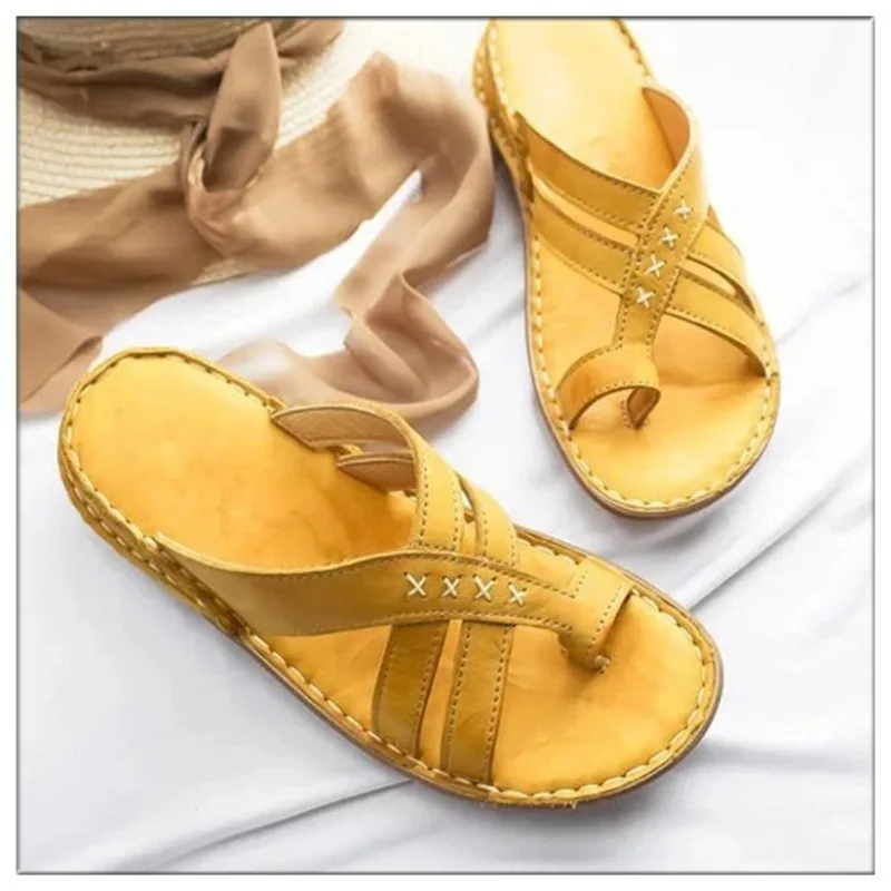 

Summer Women Sandals Comfortable Breathable Slip on Casual Slides Fashionable Soft Durable Beach Walking Shoes