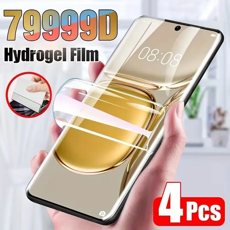 

4Pcs Hydrogel Film For Realme GT5 240W 150W GT6 GT7 China GT Neo 5 150W 240W 6 SE 6T Screen Protector Film