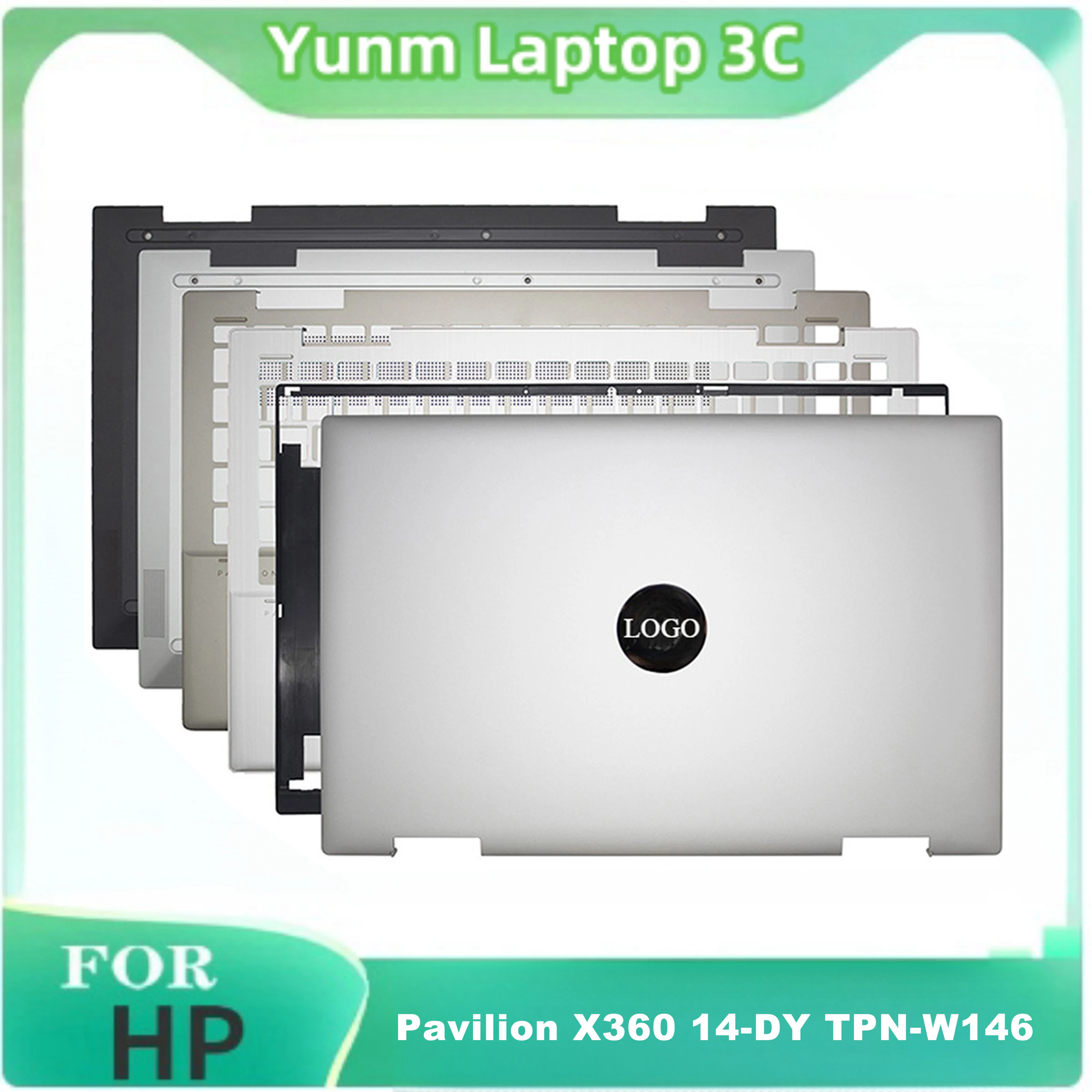 New Laptop Case For HP Pavilion X360 14-DY TPN-W146 LCD Back Cover Screen Front Bezel Upper Palmrest Cover Bottom Base Case