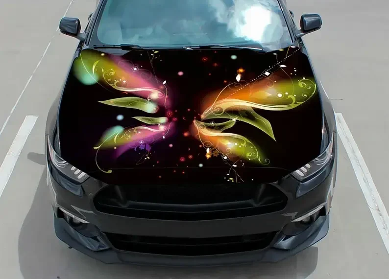 

Car Hood Decal, Vinyl, Sticker, Graphic, Wrap Decal, Truck Decal, Truck Graphic, Bonnet Decals, Skull, F150, Abstract