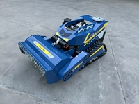 Customized AWY New Arrival Mini Farm Flail Lawn Mower 800mm 1000mm RC Home Power Crawler Lawn Mower