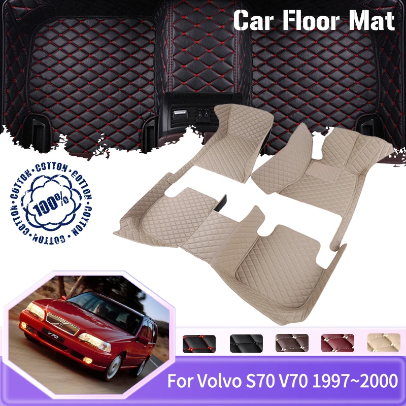 

Car Floor Mats For Volvo S70 V70 XC 1997 1998 1999 2000 5seat Dirt-resistant Car Carpet Floor Mat Araba Aksesua Car Accessories