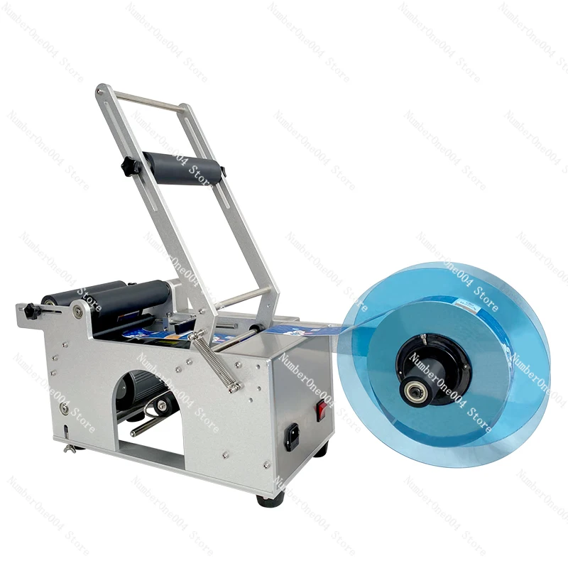 Cylinder Bottle Labeling Machine Self-Adhesive Small Coding Manual Labeling Machine Labeling Bottle & Can Trademark Machine