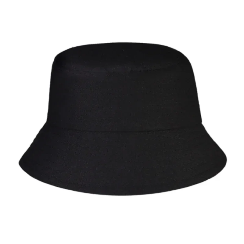 Customization Trinidad & Tobago Trini Pride Flag Bucket Hat - Bold TRINI Lettering With Red, White & Black Stripes, Funky Fisher