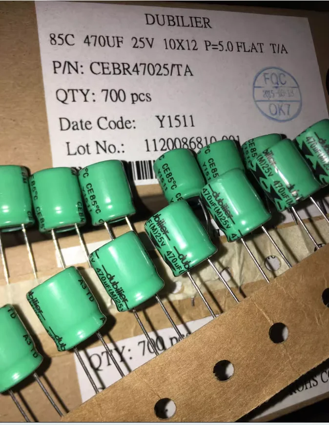 30pcs/lot original UK Dubilier 470UF 25V 10*12 electrolytic capacitor free shipping