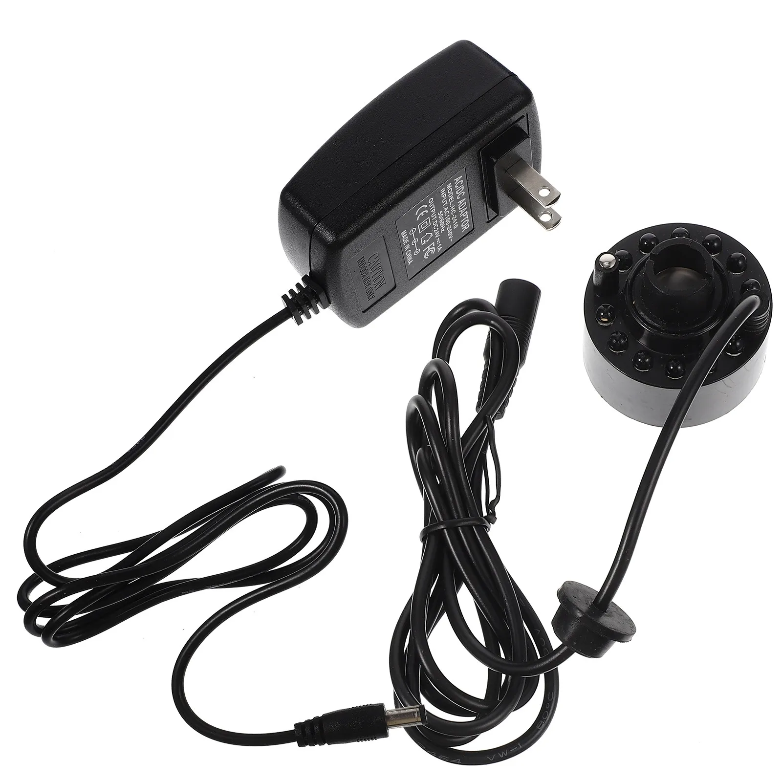 LED Fog Maker Rockery Pond Fountain Sprayer for Aquarium Fish Tank Bonsai Landscape Air Humidifier Mist Maker Machine Us Plug