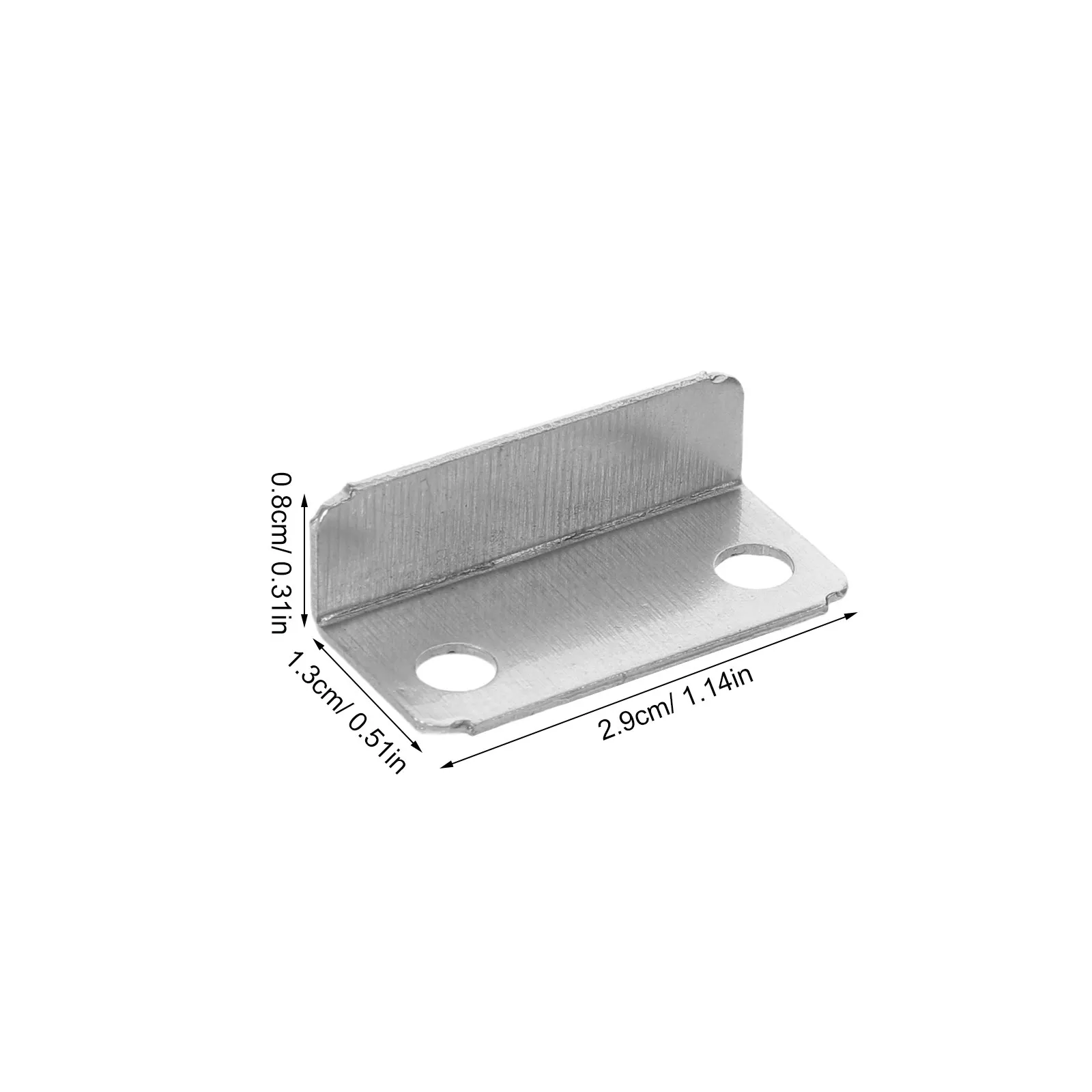 200Pcs Drawer Lock Strike Plate Metal Right Plate for Home Office Cabinet Cupboard Repair Parts Locking Parts Drawers