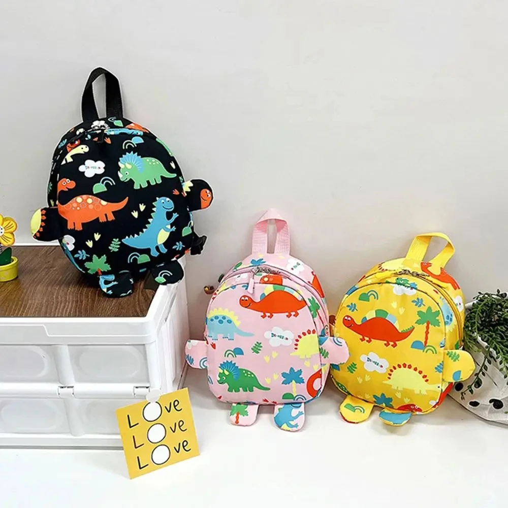 Cartoon Dinosaur Kid Backpack Adjustable Nylon School Bags Cute Animals Kindergarten Schoolbag Children Backpacks For Girls Boys