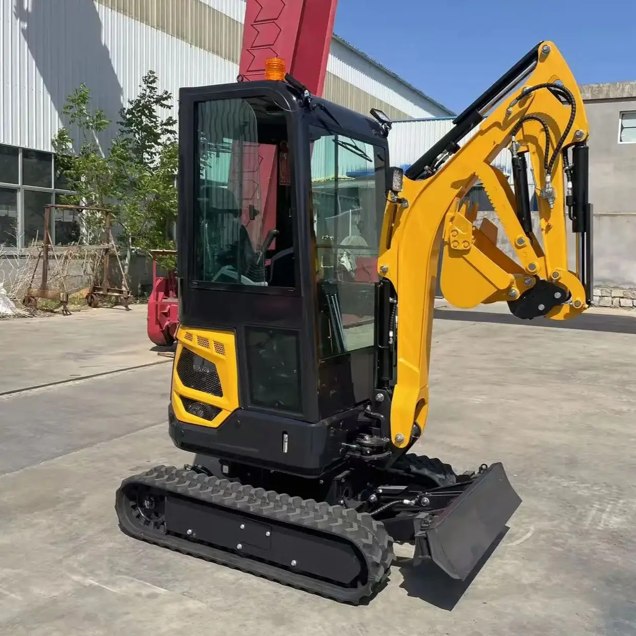 

Newly designed cheapest earthmoving machinery new small mini tractor backhoe excavator convenient