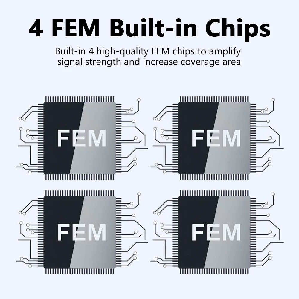 OPTFOCUS 1500Mbps واي فاي مكرر ثنائي النطاق Wifi6 اللاسلكية المدى موسع مكبر للصوت 2.4 جيجا هرتز 5 جيجا هرتز AX1500 إشارة الداعم #4