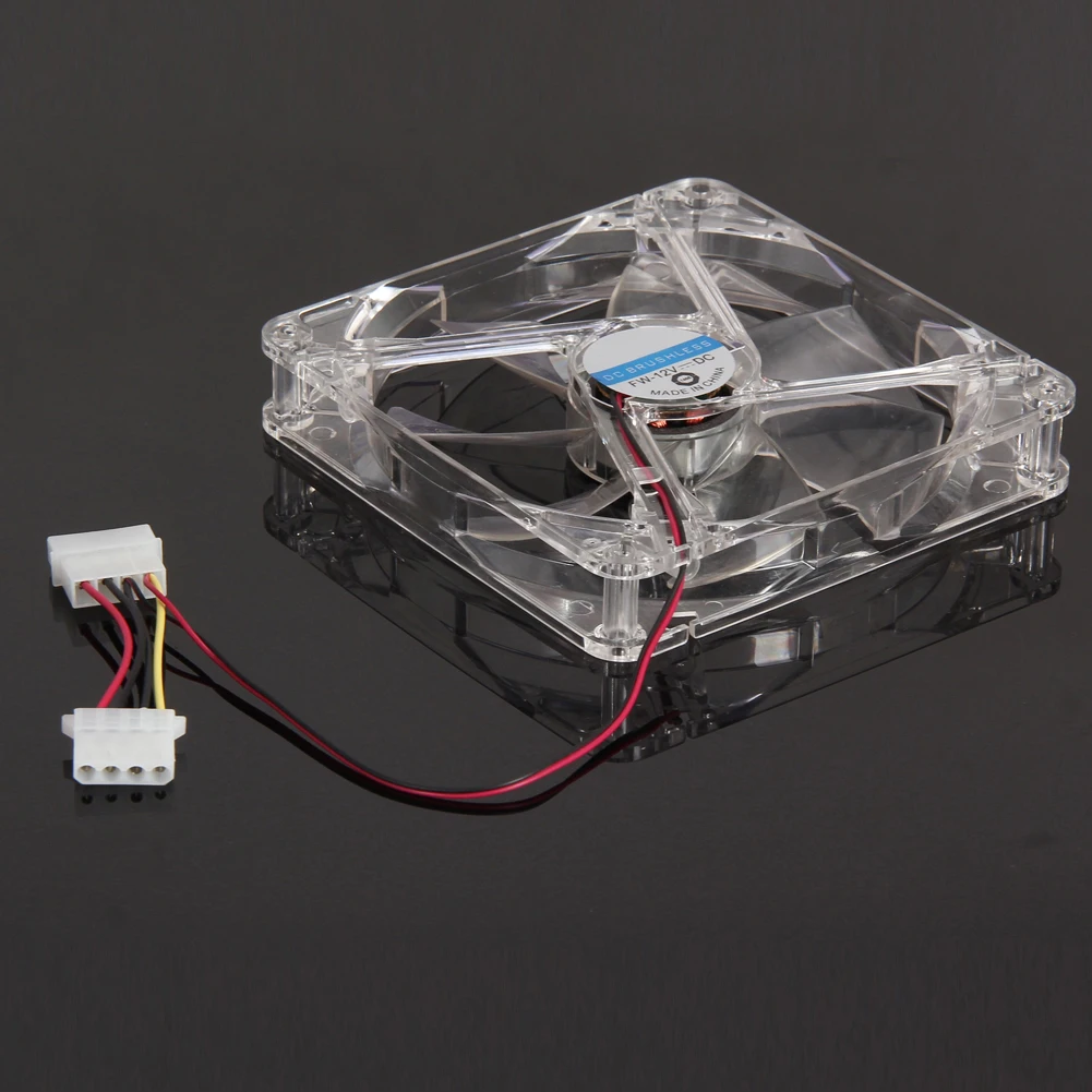 12 سنتيمتر 120 مللي متر الأحمر LED 12 فولت 4Pin الكمبيوتر حالة الكمبيوتر برودة وحدة المعالجة المركزية تبريد LED مروحة