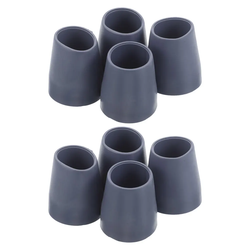 

8pcs Shower Chair Leg Caps Rubber Feet Anti-Slip Bath Stool Replacement Floor Protectors 24Mm Inner Diameter For Walkers Cane