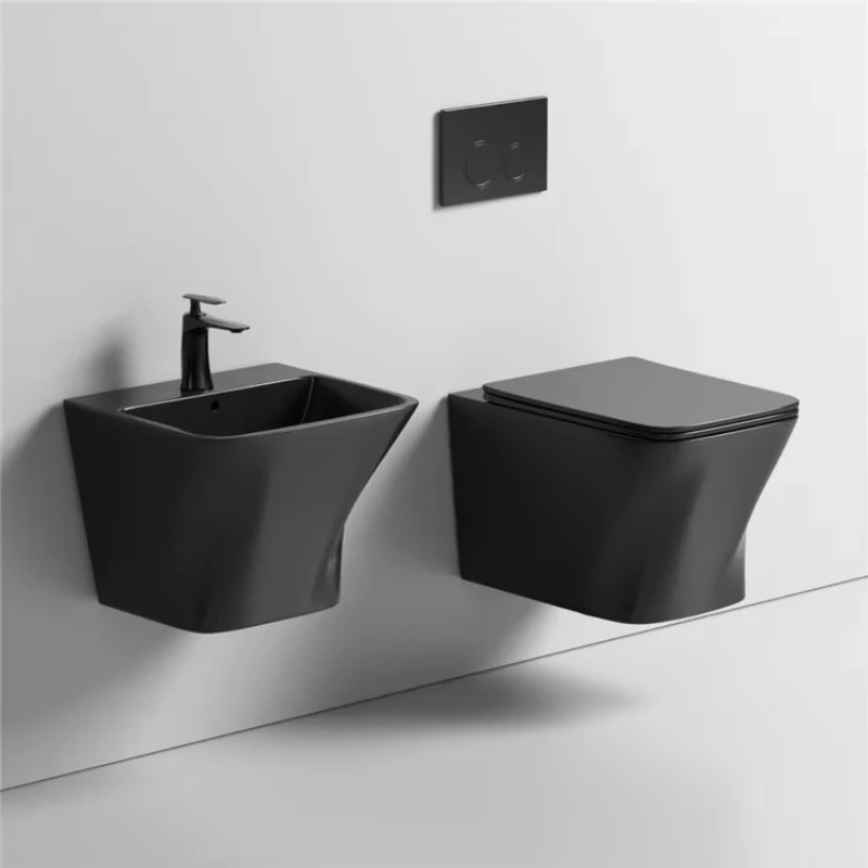 

Sanitary ware ceramic wall-mounted toilet washbasin bathroom ceramic wall-mounted sink household toilet set