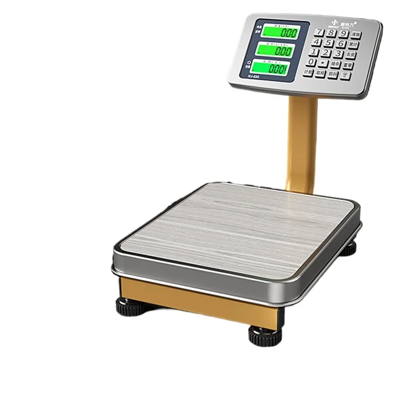 

Suitable for Commercial Table Scale Electronic Scale 60kg Household Weighing Gram Scale Vegetable Stall Charging Electronic