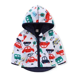 Jumping Meters 2-6T New Boys Girls Outwears Fleece for Winter Autumn Cars Baby Jackets Coats Kids Jacket Children's Clothing