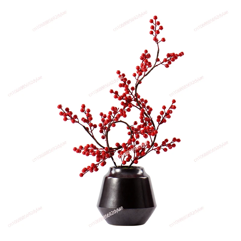 Fruit Simulation Flower Art Catering Restaurant Roundtable New Chinese Bonsai Ornament Tea Room Table Flower Soft Decoration