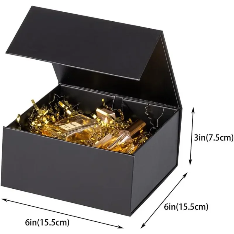 

z DUTRIEUX box Black Gift Boxes 16 Pack, Small Gift Boxes in Bulk, Collapsible Gift Box with Lid Magnetic Closure