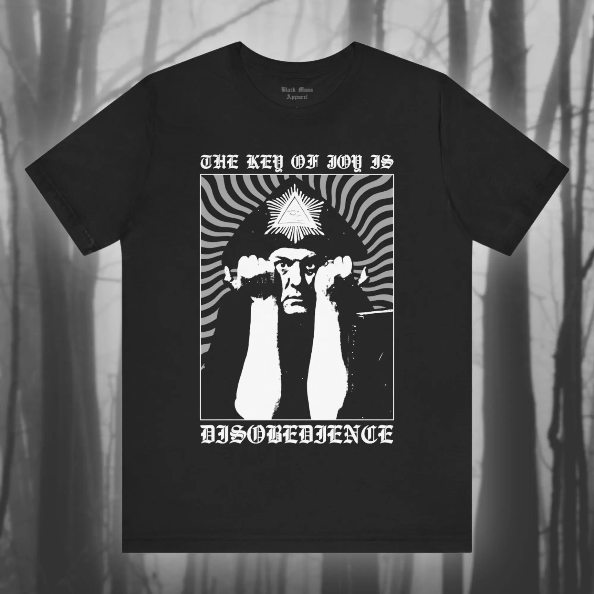 The Key of Joy, Aleister Crowley Shirt, Occult T-shirt, Gothic Tshirt Goth Tee, Black Magic, Thelema, Occultist Short Sleeve Tee