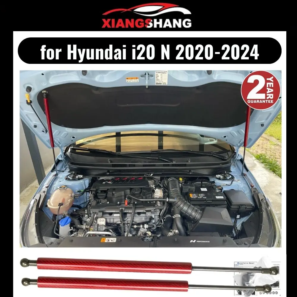 

for Hyundai i20 N 2020-2024 I20n Front Bonnet Hood Modify Gas Struts Carbon Fiber Spring Damper Lift Support Absorber