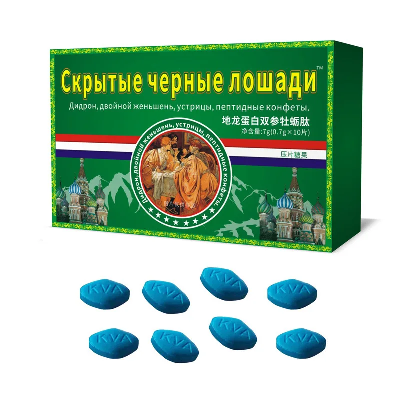 100Pill Blue Tablets Oyster Original Ginseng Pills Health Product