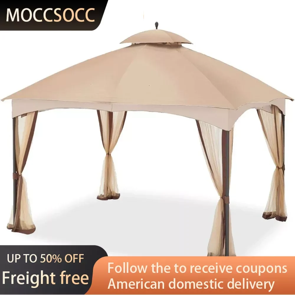 Replacement Canopy for The Massillon Biscayne Gazebo - Standard 350 - Beige Freight free