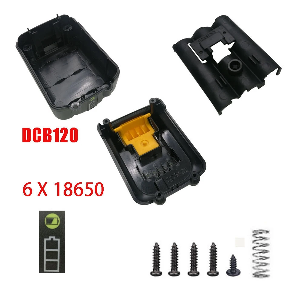 DCB120 baterai plastik PCB pengisian perlindungan papan sirkuit kotak untuk DeWalt 10.8V 12V baterai Li-Ion Dcb125 Dcb127