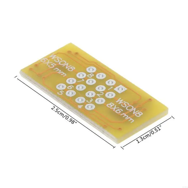

62KA 1pc 2 WSON8 To DIP8 Programmer Adapter Board QFN8/DFN8 To DIP8 & WSON8/MLF8 To D