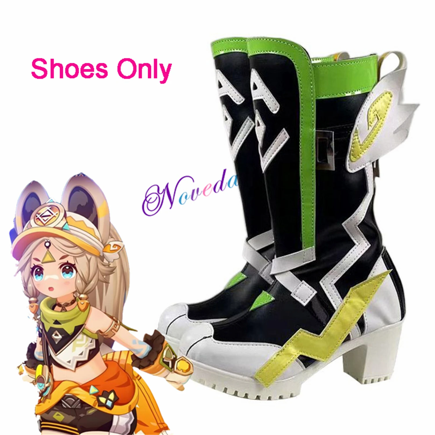 Genshin Kachina Cosplay Costume Female Sexy Bunny Suit Shoes Boots Wig Anime Cosplay GenshinImpact Carnival Comic Con Outfit