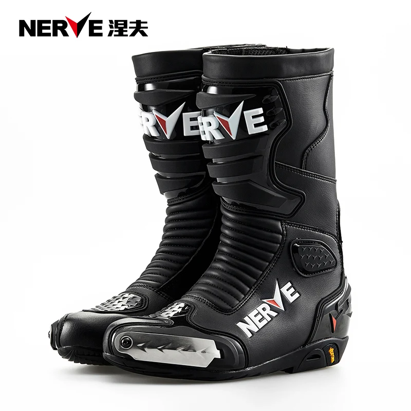 

NERVE Motorcycle Boots Men's Motorcycle Racing Off-road Boots Four Seasons Rider Riding Equipment Breathable Anti-slip Wear