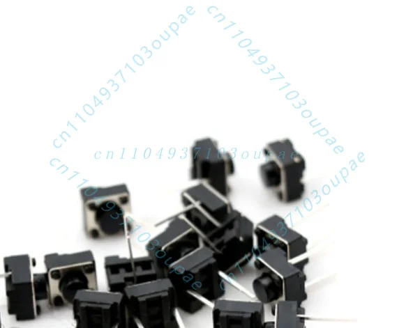 1000Pcs  for 6 * 6 * 5MM micro switch, button, small button switch, touch switch, horizontal, medium 2 feet