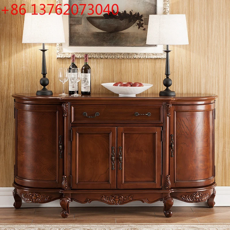 

Американский боковой шкаф, чайный шкаф, винный шкаф из цельного дерева, входной шкаф для хранения в гостиной.