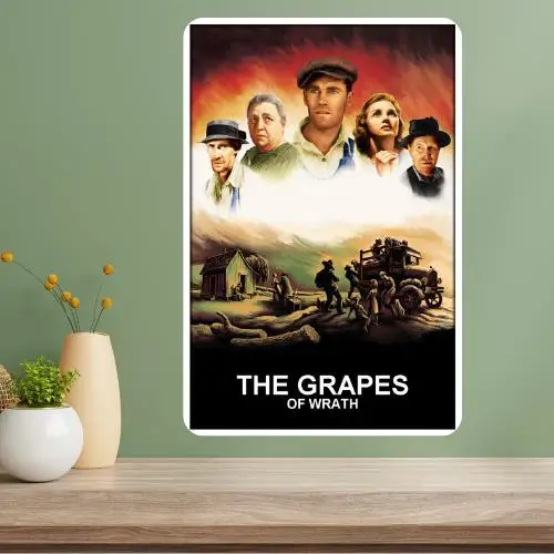 The Grapes of Wrath Metal Movie Poster Sign