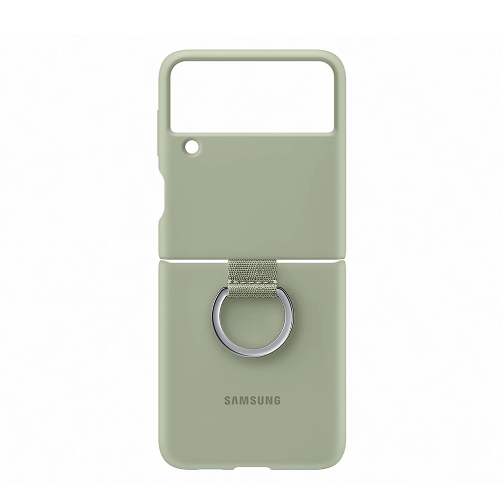 Original Samsung Galaxy Z Flip3 5G Silicone With Ring Case EF-PF711 Ring Silicone Phone Case Shockproof for Galaxy Z Flip3 5G