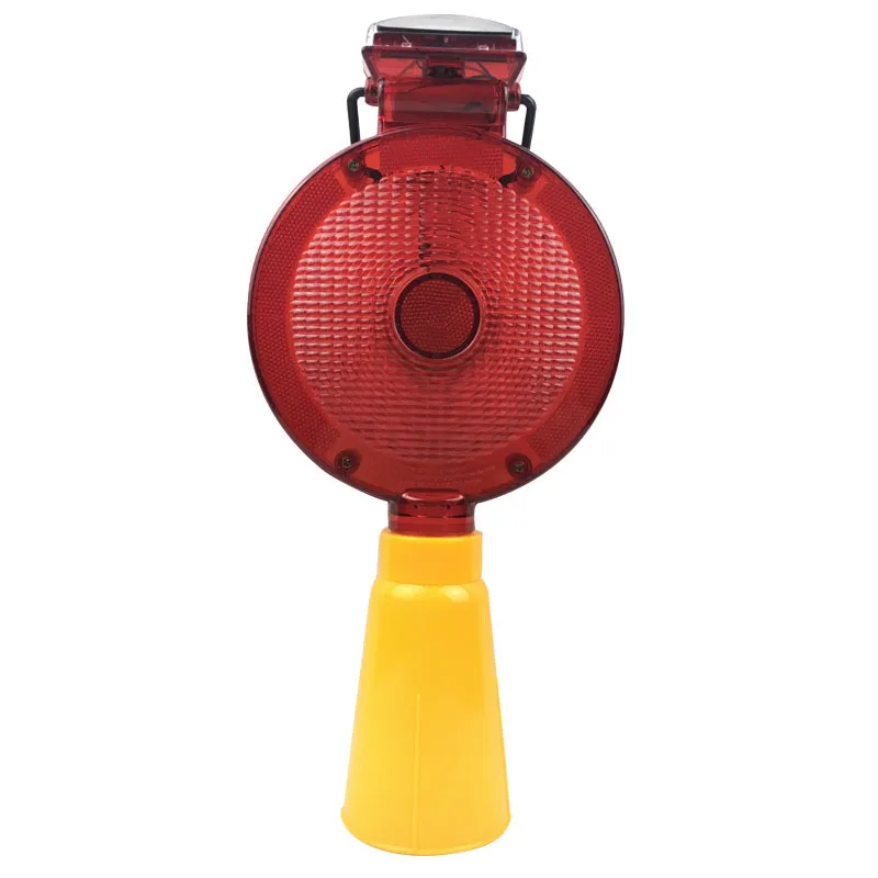 

KOOJN Light Controlled Solar Double-sided Warning Light Traffic Safety Road Bridge Construction Barrier Cone LED Flashing Red