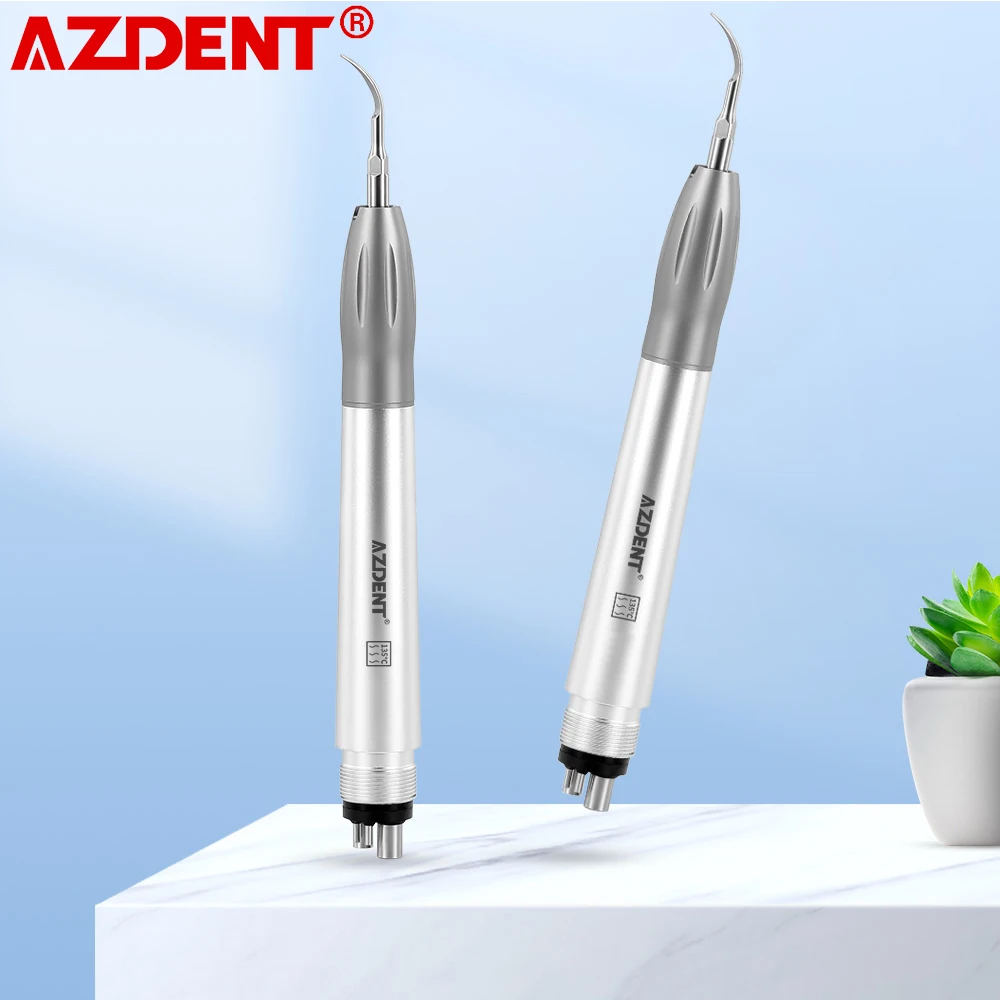 

New AZDENT Dental Air Scaler Handpiece 2024 Dentist Super Sonic Scaling Handle with Tips 135°C Disinfection Dentistry Equipment