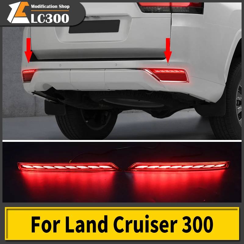 

For Toyota Land Cruiser 300 Bumper Light LED Dynamic Light Modification 2021-2022 Lc300j300 ZX VRX Rear Fog Light Accessories