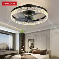 Ceiling Fans with Lights and Remote Low Profile chandelier fan Dimmable Fandelier LED Fan Light for Bedroom ceiling lighting fan