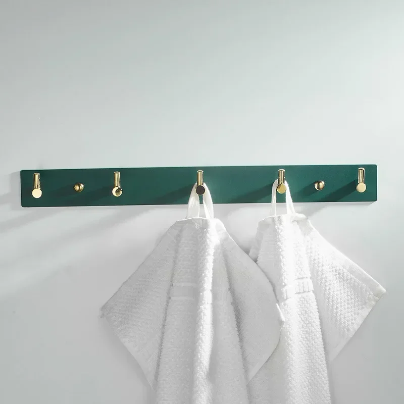 New bathroom clothes hook wall hanging hook green gold living room bathroom coat