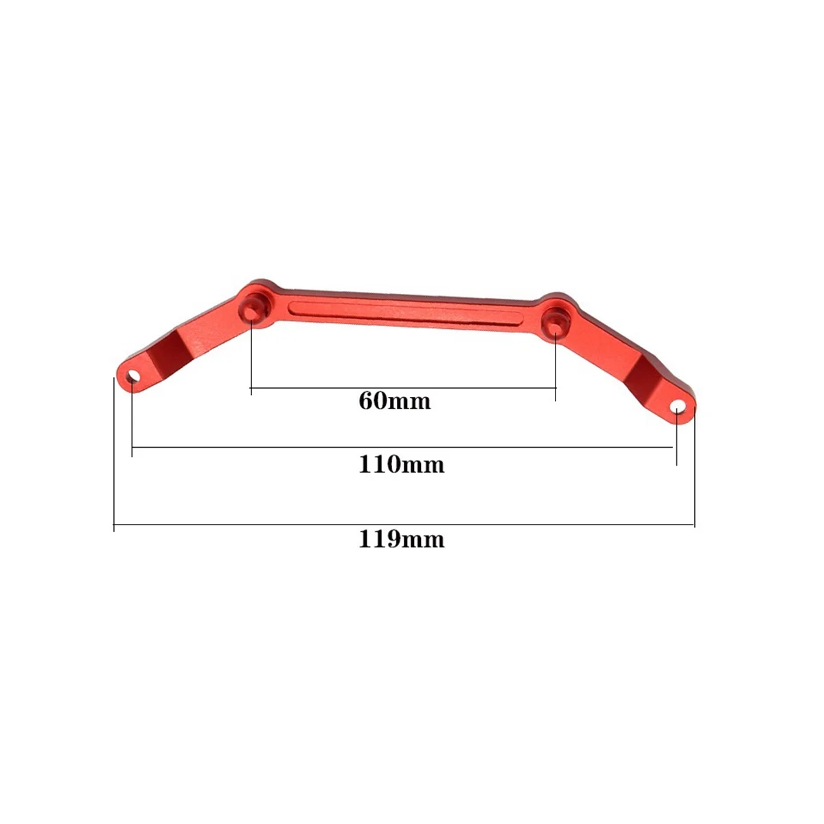 Supports de poteau de carrosserie en métal pour voiture RC, colonne de coque, pièces de mise à niveau, rouge, MN86, MN86S, MN86K, MN86KS, MN, G500, 1/12