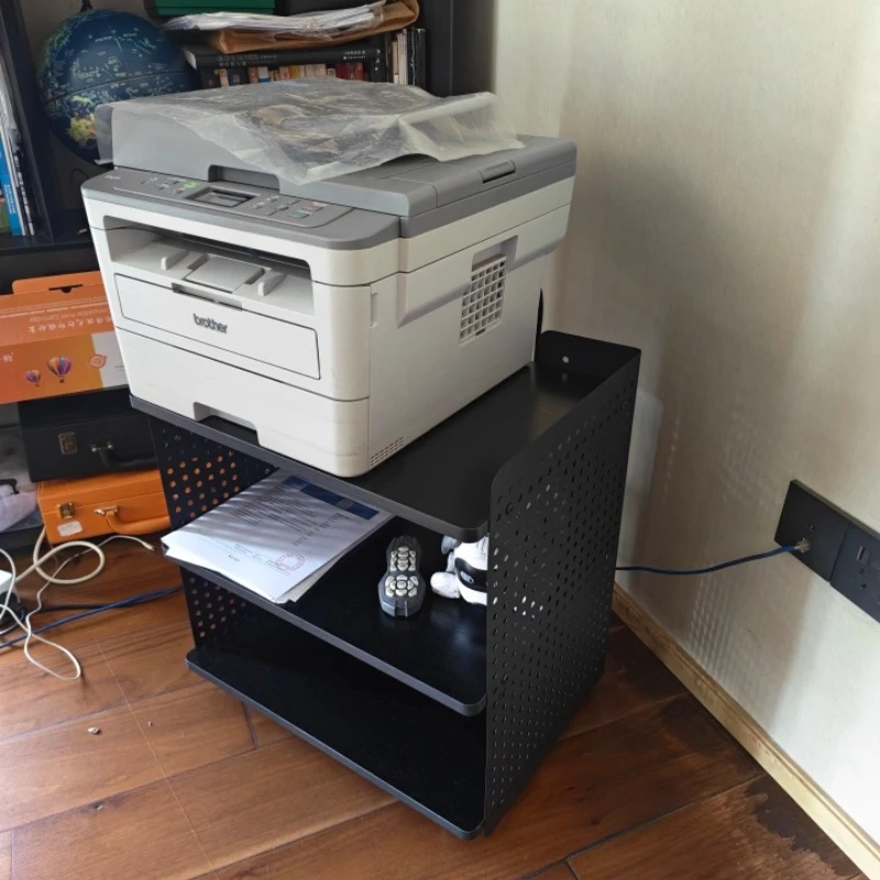 

Modern Mobile Storage Holder Multi-layer Floor Printer Storage Rack Under Desk Document Organizer Practical Office Sorting Shelf