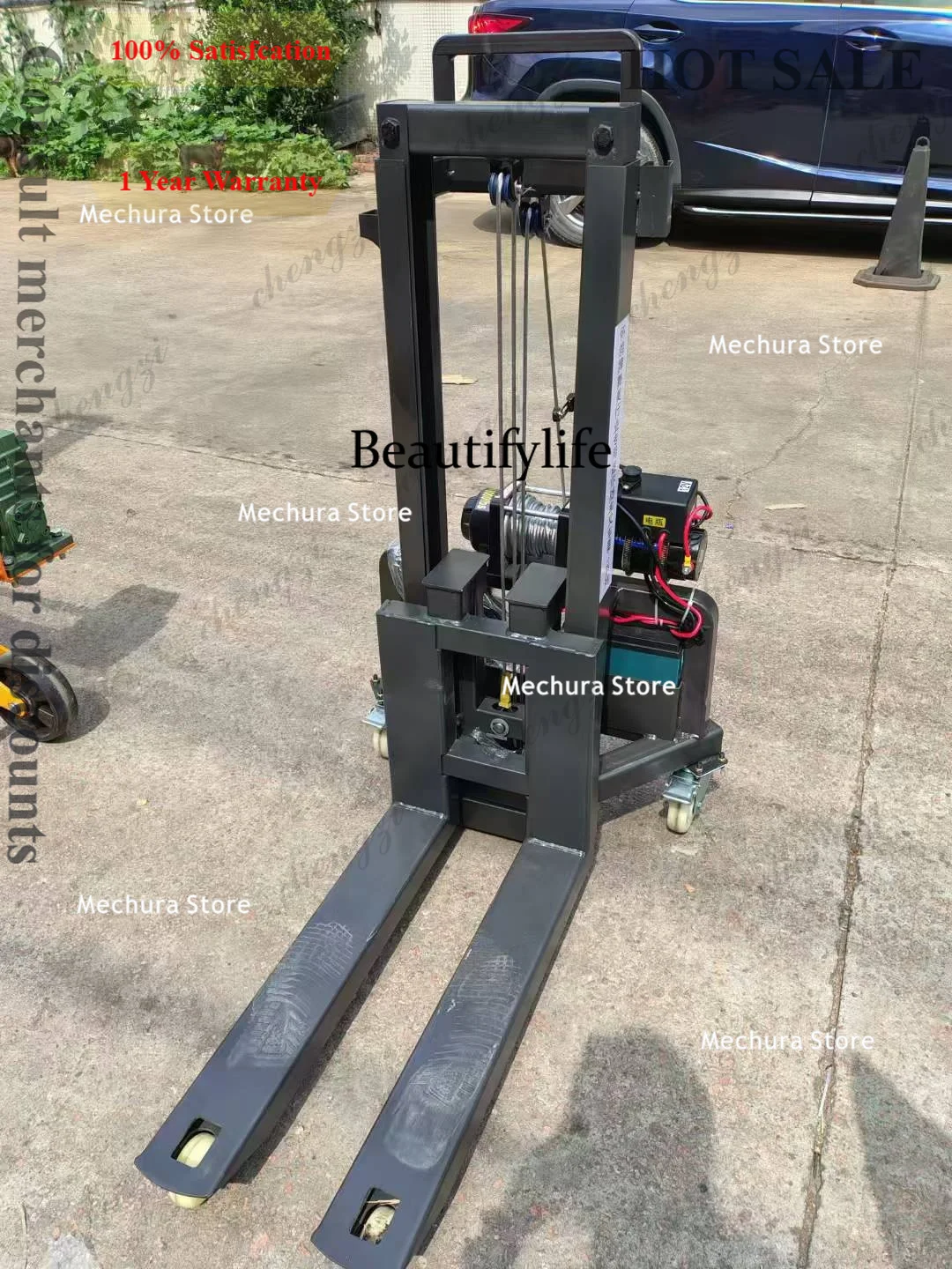 A81 Truck-mounted Forklifts Mini Electric Portable Lift Forklifts Transport Vehicles Aviation Box Lift Equipment Empilhadora