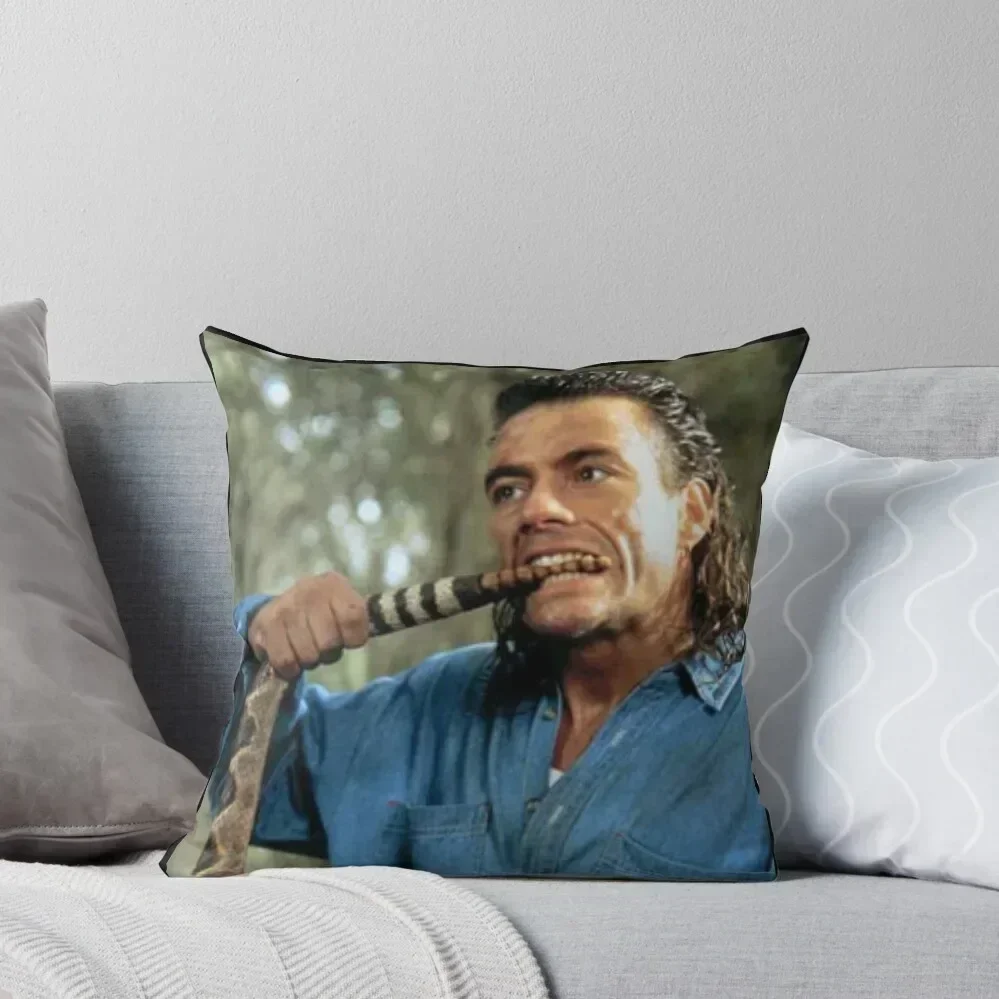 

Jean Claude Van Damme Snake Bite Throw Pillow Sofa Cover Cushion Cover For Sofa Decorative Pillow Covers For Sofa pillow