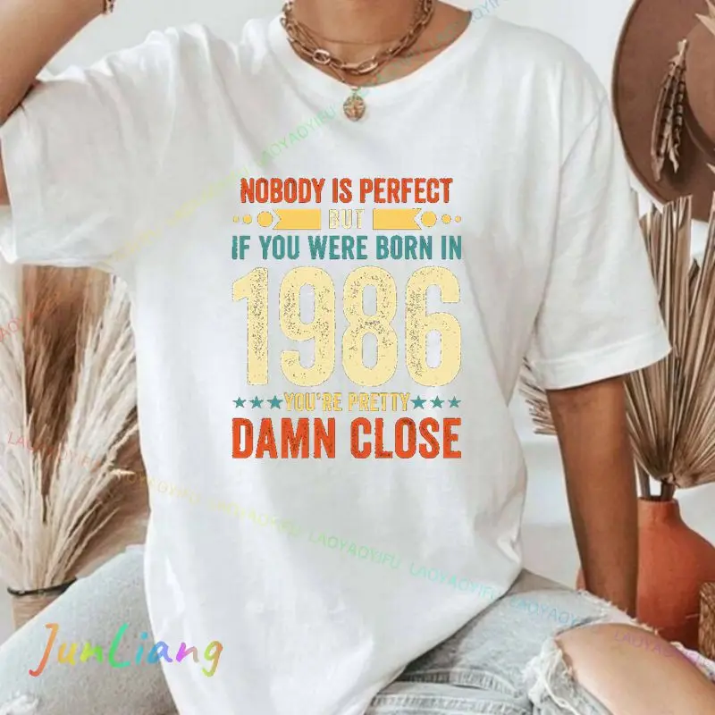 2026 New Year Party Gift Tee Since 1986 - 40th Birthday Retro Classic T-Shirt Fashion New Edition T Shirt Men Women Casual Tops