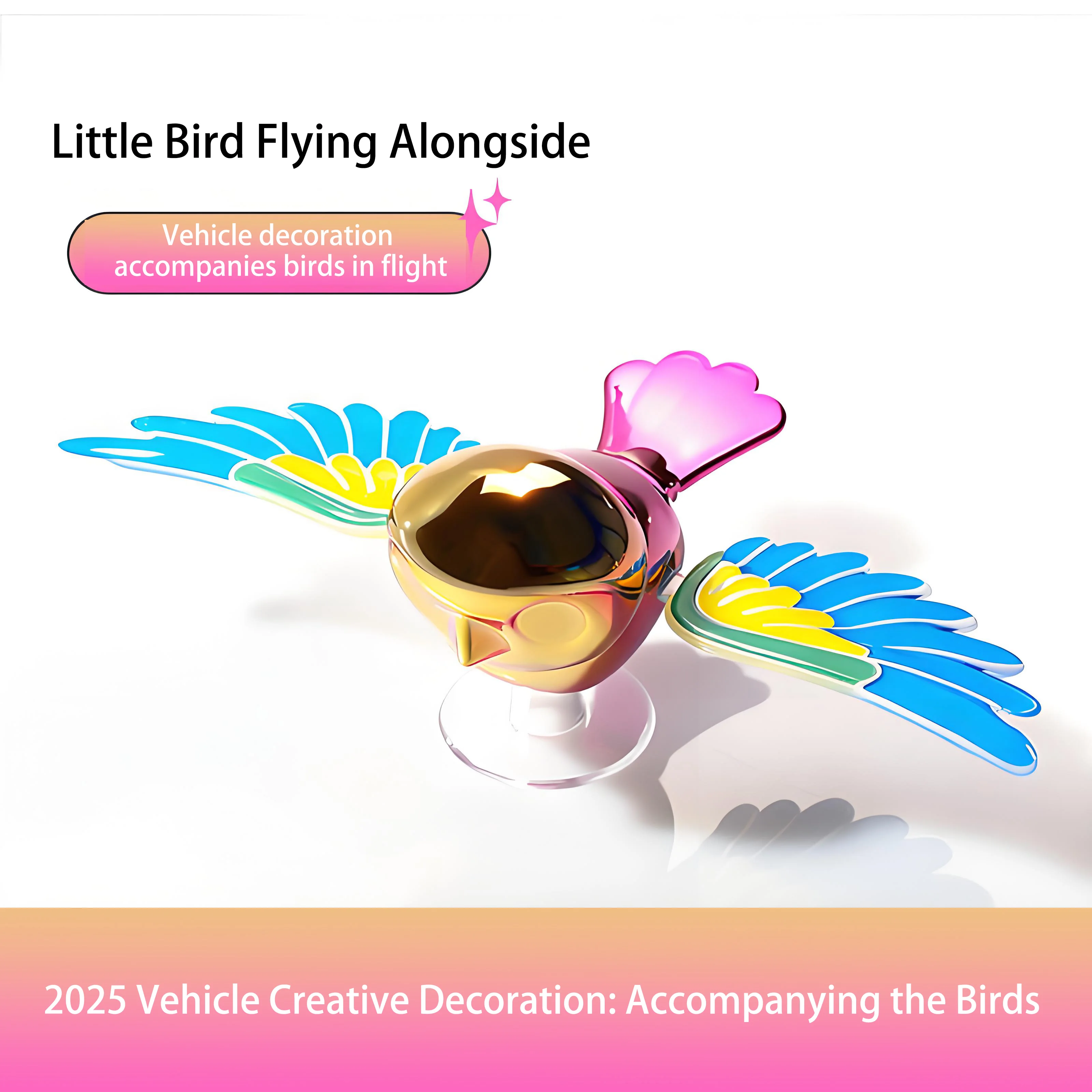 

Creative Flying Bird Car Motorcycle Hanging Decoration Cute Vehicle Interior Ornament New 2025