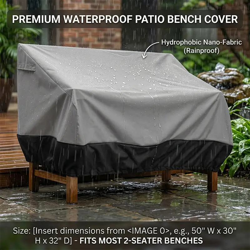 Outdoor Multi Person Chair Covers,Waterproof,Benchs Set Cover Sectional Sofa Set Cover,Garden Table and Chair Protector Cover